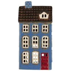 Hus t/fyrfadslys hj My Home Town, bl m. rd dr