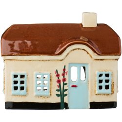 Hus t/fyrfadslys Ebeltoft lysebl� d�r stokroser