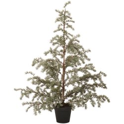 Cedertr� kunstig i plastpotte, stor