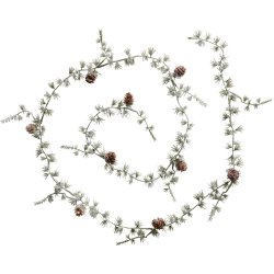 Cederranke kunstig m/kogler og sne