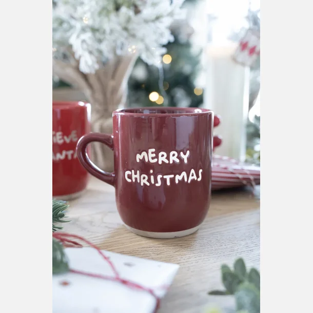 Krus med tekst, MERRY CHRISTMAS
