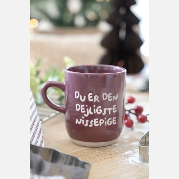  Krus med tekst, DU ER DEN DEJLIGSTE NISS,  