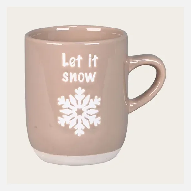 Krus med tekst, Krus med tekst, LET IT SNOW