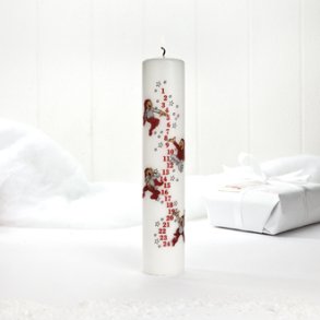 Kalenderlys, med Bramming nisser, 50mm