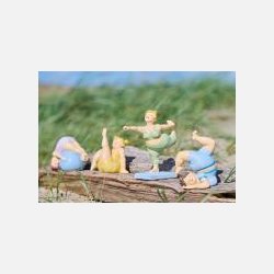 Damer i yoga-positur