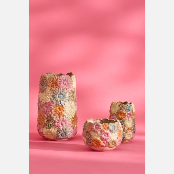 Vase Daisy multifarvet, lille