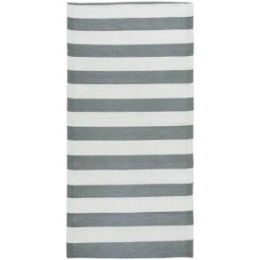 Gulvtppe bredstribet  recycled plastik