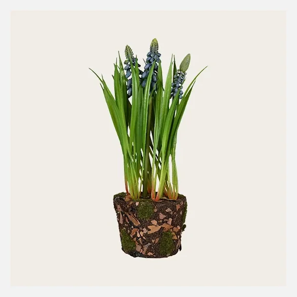 Perlehyacinter kunstig plante, bl�
