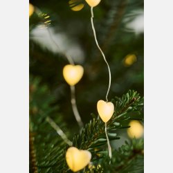 Lysk�de m/40 hjerter udend�rs og timer 6/18