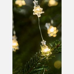 Lysk�de m/20 juletr�er transparent indend�rs