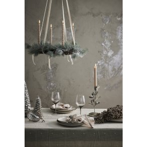 Lene Bjerre, adventskrans med sne