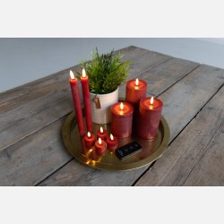 10 Dele St - Rd  LED bloklys+ Fjernbetj.