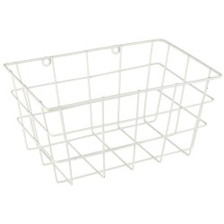 Metal kurv t/vg firkantet, hvid