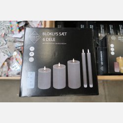 LED lys st i gr, 6 dele