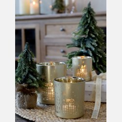 Fleur Grantr m. guldglimmer