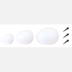 LED Solcelle "Sten" - 3 pak