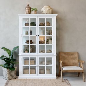 Marseille Vitrineskab m. 4 lger & hylder