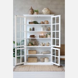 Marseille Vitrineskab m. 4 lger &amp; hylder