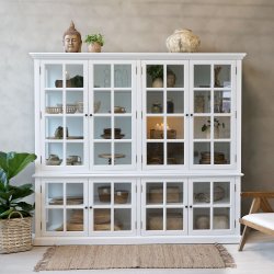 Marseille Vitrineskab m. 8 lger &amp; hylder