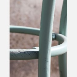 Caf�s�t m. 2 stole og 1 bord, sy blue