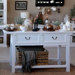 Marseille Anretterbord m. 2 skuffer