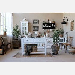 Marseille Anretterbord m. 2 skuffer