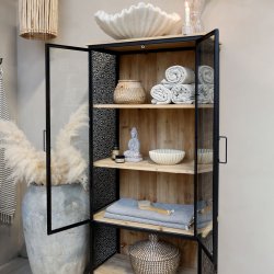 Vence Vitrineskab m. 4 hylder