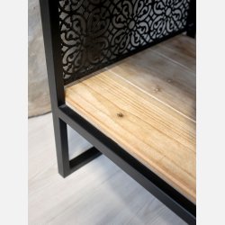 Vence Vitrineskab m. 4 hylder