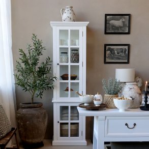 Marseille Vitrineskab m. 2 lger og hylder