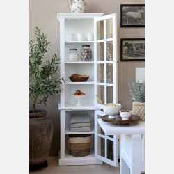 Marseille Vitrineskab m. 2 lger og hylder