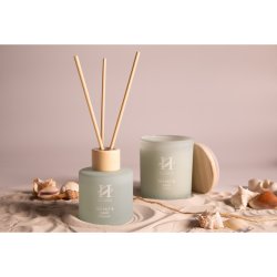 Holmen, Serene - Duftlys 190g, Sea Salt &amp; Sage