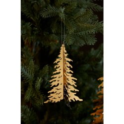 Juletr i guldmetal til ophng