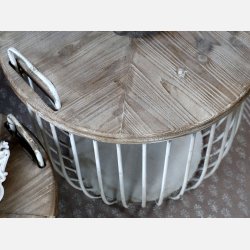 Sofabord m. trlg st af 2