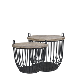 Sofabord m. trlg st af 2