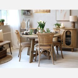 Spisebordsstol m. fletsde &amp; ryg, 2 pack