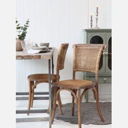 Spisebordsstol m. fletsde &amp; ryg, 2 pack