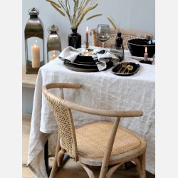 Fransk Spisebordsstol m. fletsde &amp; ryg, 2 pack