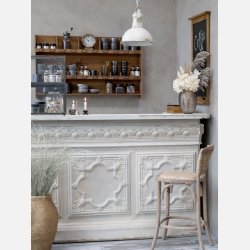 Fransk Barstol m. fletsde og ryg