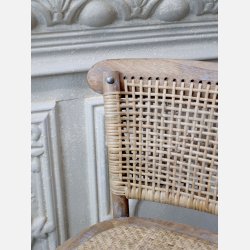 Fransk Barstol m. fletsde og ryg