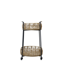 Vogn m. flet kurve og hjul