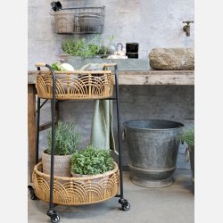 Vogn m. flet kurve og hjul