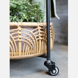 Vogn m. flet kurve og hjul