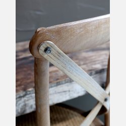 Fransk Spisebordsstol m. fletsde, natur, 2 pack