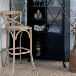 Fransk Barstol m. fletsde