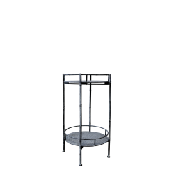 Sidebord m. 2 aftagelige hylder