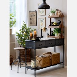 Chic antique, Grimaud Reol til bord m. 3 hylder