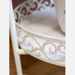 Reol med 3 hylder, creme