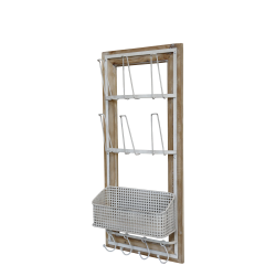 Holder m. kroge og kurv