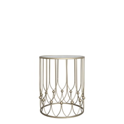 Sidebord m. glasplade