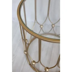 Sidebord m. glasplade